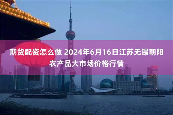 期货配资怎么做 2024年6月16日江苏无锡朝阳农产品大市场价格行情