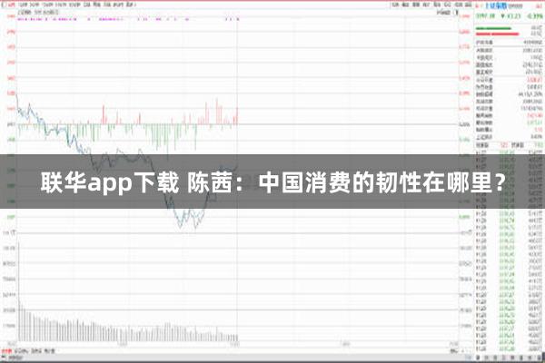 联华app下载 陈茜：中国消费的韧性在哪里？