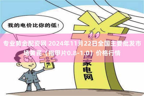 专业黄金配资网 2024年11月22日全国主要批发市场黄芪（指甲片0.8-1.0）价格行情