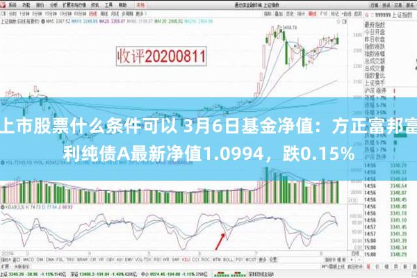 上市股票什么条件可以 3月6日基金净值：方正富邦富利纯债A最新净值1.0994，跌0.15%